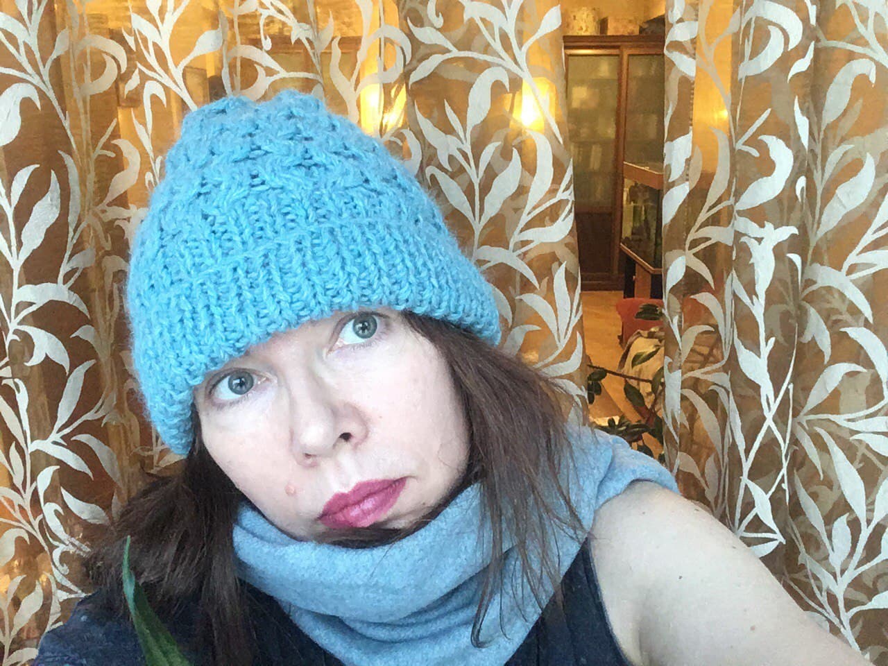 Шапка «Бирюзовый кот»